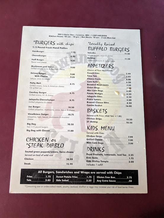 Howling Dog Saloon Menu image 3